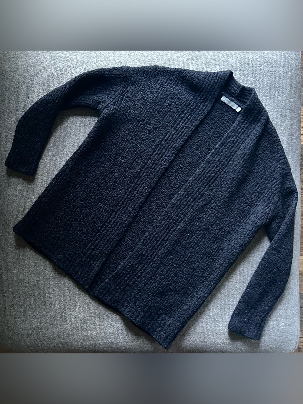 Vince Open Front Wool / Cashmere Coastal Cardigan Small